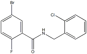 5-bromo-N-(2-chlorobenzyl)-2-fluorobenzamide Structure