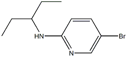 5-bromo-N-(pentan-3-yl)pyridin-2-amine 化学構造式