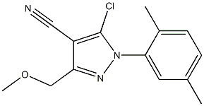 5-chloro-1-(2,5-dimethylphenyl)-3-(methoxymethyl)-1H-pyrazole-4-carbonitrile