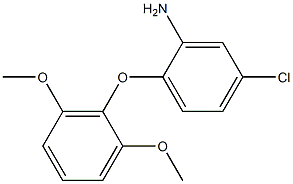 5-chloro-2-(2,6-dimethoxyphenoxy)aniline Struktur