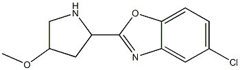 5-chloro-2-(4-methoxypyrrolidin-2-yl)-1,3-benzoxazole,,结构式