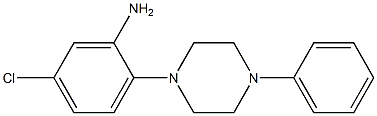 5-chloro-2-(4-phenylpiperazin-1-yl)aniline 结构式