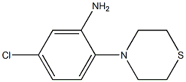 5-chloro-2-(thiomorpholin-4-yl)aniline,,结构式