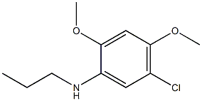 5-chloro-2,4-dimethoxy-N-propylaniline Struktur