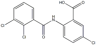 5-chloro-2-[(2,3-dichlorobenzene)amido]benzoic acid Structure
