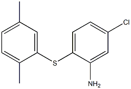 5-chloro-2-[(2,5-dimethylphenyl)sulfanyl]aniline 结构式