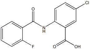 5-chloro-2-[(2-fluorobenzoyl)amino]benzoic acid