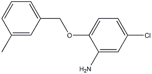 5-chloro-2-[(3-methylphenyl)methoxy]aniline Structure