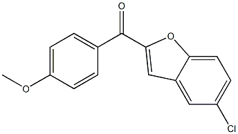 5-chloro-2-[(4-methoxyphenyl)carbonyl]-1-benzofuran 化学構造式