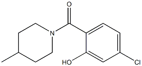 5-chloro-2-[(4-methylpiperidin-1-yl)carbonyl]phenol Structure