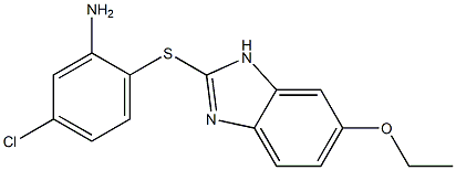 5-chloro-2-[(6-ethoxy-1H-1,3-benzodiazol-2-yl)sulfanyl]aniline|