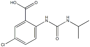 5-chloro-2-[(propan-2-ylcarbamoyl)amino]benzoic acid,,结构式