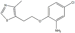  5-chloro-2-[2-(4-methyl-1,3-thiazol-5-yl)ethoxy]aniline