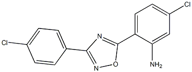 5-chloro-2-[3-(4-chlorophenyl)-1,2,4-oxadiazol-5-yl]aniline Structure