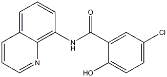 5-chloro-2-hydroxy-N-(quinolin-8-yl)benzamide Structure