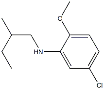 5-chloro-2-methoxy-N-(2-methylbutyl)aniline,,结构式