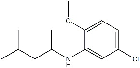 5-chloro-2-methoxy-N-(4-methylpentan-2-yl)aniline Structure