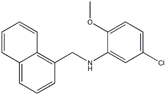 5-chloro-2-methoxy-N-(naphthalen-1-ylmethyl)aniline Structure