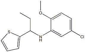 5-chloro-2-methoxy-N-[1-(thiophen-2-yl)propyl]aniline