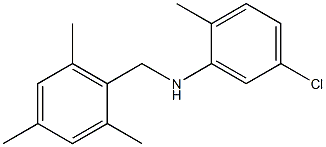 5-chloro-2-methyl-N-[(2,4,6-trimethylphenyl)methyl]aniline Structure