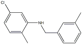 5-chloro-2-methyl-N-[(3-methylphenyl)methyl]aniline,,结构式