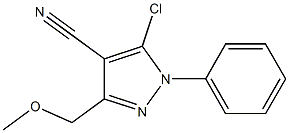  5-chloro-3-(methoxymethyl)-1-phenyl-1H-pyrazole-4-carbonitrile