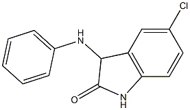 5-chloro-3-(phenylamino)-2,3-dihydro-1H-indol-2-one 化学構造式