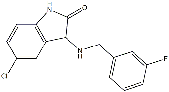 5-chloro-3-{[(3-fluorophenyl)methyl]amino}-2,3-dihydro-1H-indol-2-one Structure