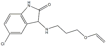 5-chloro-3-{[3-(ethenyloxy)propyl]amino}-2,3-dihydro-1H-indol-2-one Struktur