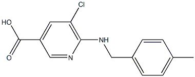 5-chloro-6-{[(4-methylphenyl)methyl]amino}pyridine-3-carboxylic acid