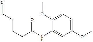 5-chloro-N-(2,5-dimethoxyphenyl)pentanamide 化学構造式