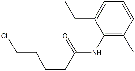 5-chloro-N-(2-ethyl-6-methylphenyl)pentanamide,,结构式