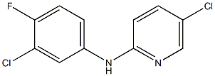 5-chloro-N-(3-chloro-4-fluorophenyl)pyridin-2-amine Structure