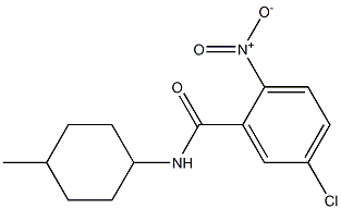 5-chloro-N-(4-methylcyclohexyl)-2-nitrobenzamide Structure