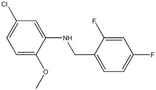 5-chloro-N-[(2,4-difluorophenyl)methyl]-2-methoxyaniline Structure
