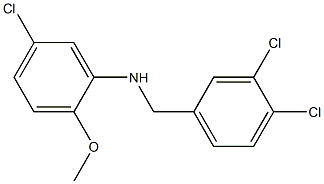 5-chloro-N-[(3,4-dichlorophenyl)methyl]-2-methoxyaniline Structure