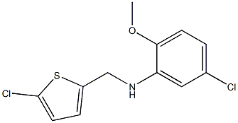 5-chloro-N-[(5-chlorothiophen-2-yl)methyl]-2-methoxyaniline Structure