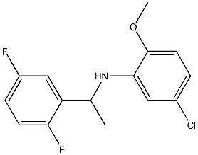 5-chloro-N-[1-(2,5-difluorophenyl)ethyl]-2-methoxyaniline Structure