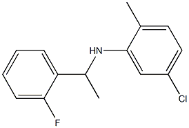 5-chloro-N-[1-(2-fluorophenyl)ethyl]-2-methylaniline,,结构式