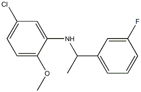 5-chloro-N-[1-(3-fluorophenyl)ethyl]-2-methoxyaniline Structure