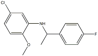 5-chloro-N-[1-(4-fluorophenyl)ethyl]-2-methoxyaniline Structure