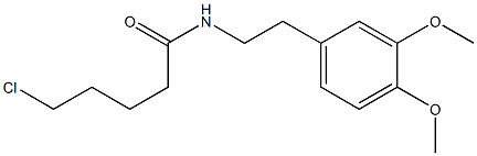 5-chloro-N-[2-(3,4-dimethoxyphenyl)ethyl]pentanamide Structure