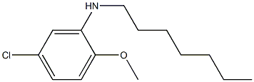 5-chloro-N-heptyl-2-methoxyaniline 结构式