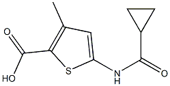 5-cyclopropaneamido-3-methylthiophene-2-carboxylic acid 结构式