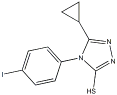 5-cyclopropyl-4-(4-iodophenyl)-4H-1,2,4-triazole-3-thiol Structure