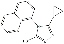 5-cyclopropyl-4-(quinolin-8-yl)-4H-1,2,4-triazole-3-thiol