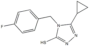  5-cyclopropyl-4-[(4-fluorophenyl)methyl]-4H-1,2,4-triazole-3-thiol