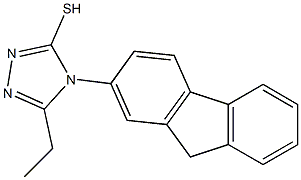 5-ethyl-4-(9H-fluoren-2-yl)-4H-1,2,4-triazole-3-thiol Struktur