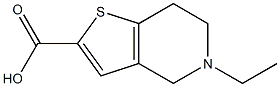 5-ethyl-4H,5H,6H,7H-thieno[3,2-c]pyridine-2-carboxylic acid Structure