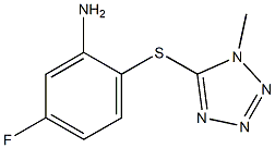 5-fluoro-2-[(1-methyl-1H-1,2,3,4-tetrazol-5-yl)sulfanyl]aniline 结构式